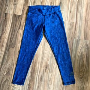 Blue Adidas Climalite Leggings